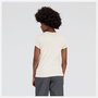 Camiseta de Manga Corta Mujer New Balance Essentials Beige