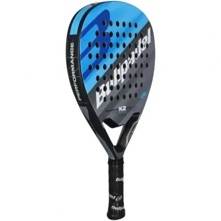 Bullpadel K2 POWER 23 Pala de Pádel K2 Power 2023 Potencia Diamante Goma Eva Soft Carbono y Vidrio Avanzado Gris y Azul