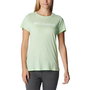 Camiseta de Manga Corta Mujer Columbia 1992134372 Verde Claro