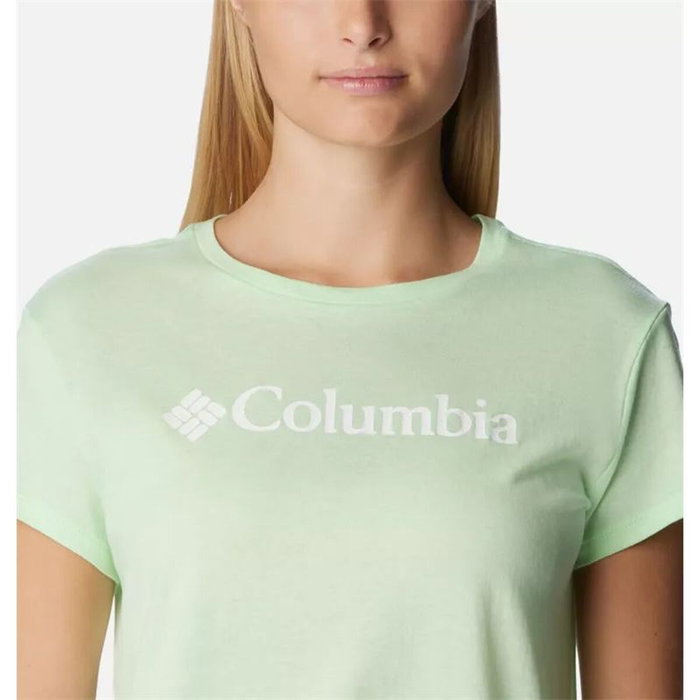 Camiseta de Manga Corta Mujer Columbia 1992134372 Verde Claro