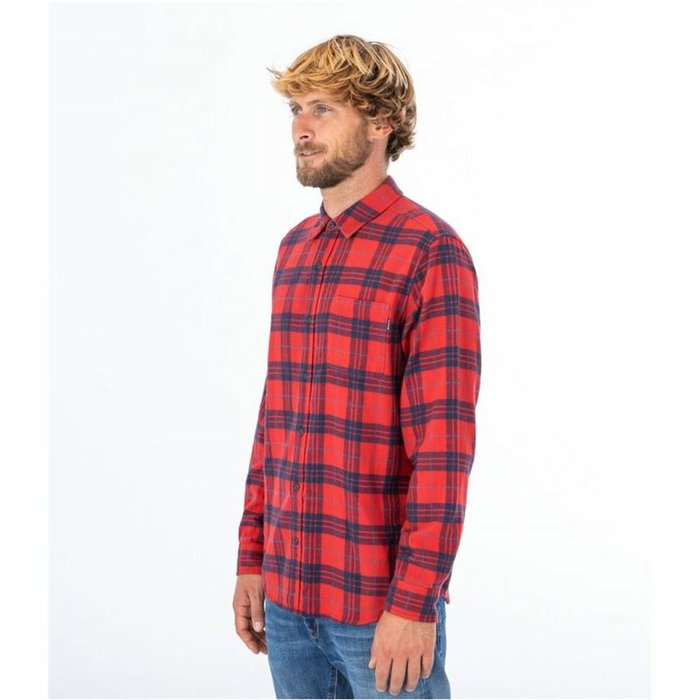 Camisa de Manga Larga Hombre Hurley Portland Organic Rojo Carmesí