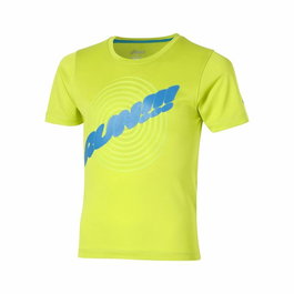 Camiseta de Manga Corta Infantil Asics Run Verde limón