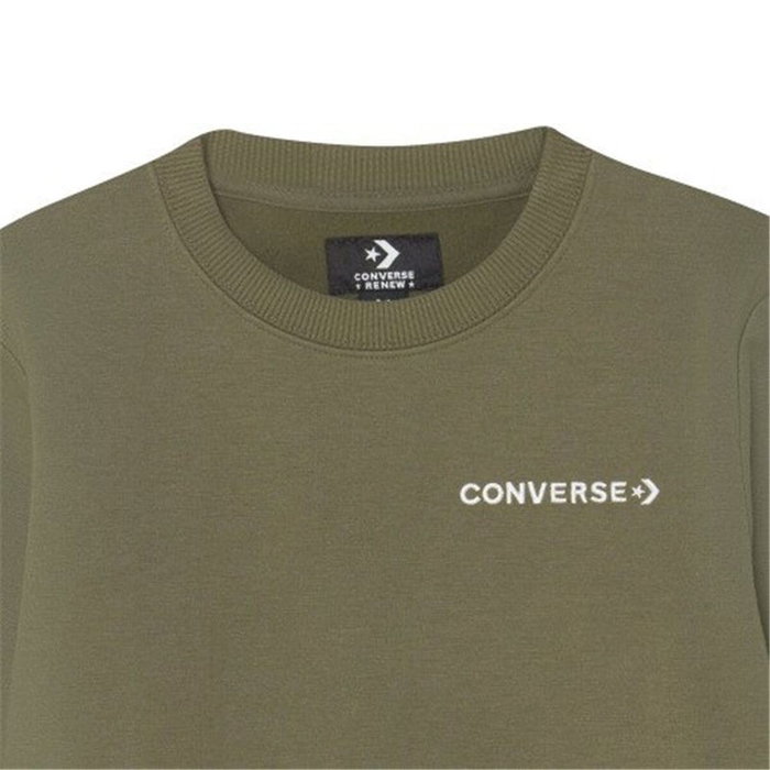 Sudadera sin Capucha Niño Converse Wordamark Verde oscuro 42,5