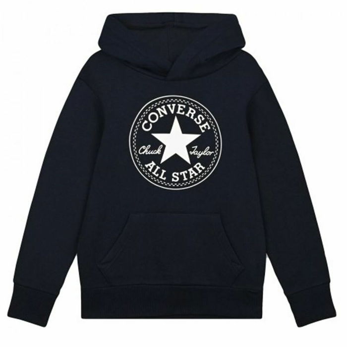 Sudadera con Capucha Niño Converse Ctp Negro