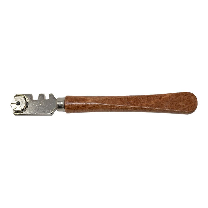 Silberschnit Cortador de vidrio profesional con mango de madera y 6 ruedas