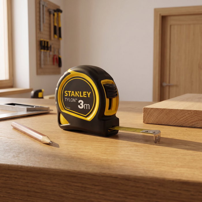 Stanley Flexómetro Tylon Bimat de 3 m con cinta de 13 mm