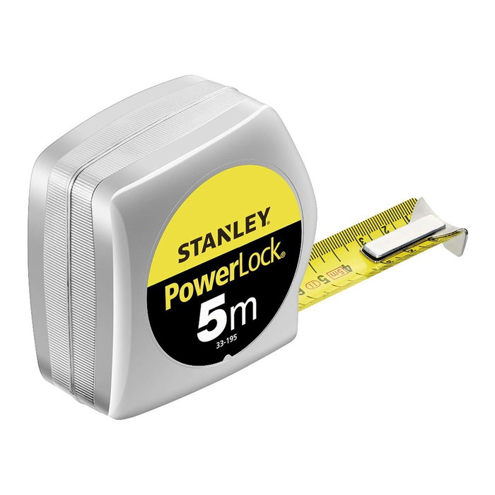 STANLEY Flexómetro PowerLock® 5 m, 25 mm, Amarillo