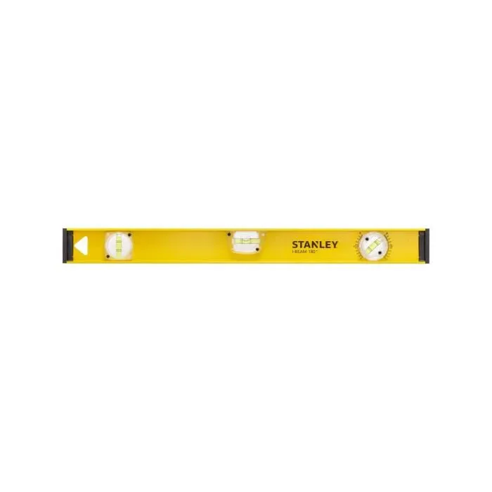 Stanley Nivel I-Beam 180 60cm con 3 viales (horizontal, vertical, orientable) para mediciones precisas +/- 1.5 mm/m Stanley Nivel I-Beam 180 60cm con 3 viales (horizontal, vertical, orientable) para mediciones precisas +/- 1.5 mm/m