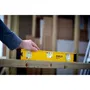 Stanley Nivel I-Beam 180 60cm con 3 viales (horizontal, vertical, orientable) para mediciones precisas +/- 1.5 mm/m
