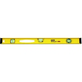 Stanley Nivel I-Beam 180 80cm Estructura T Precisión +/- 1.5 mm/m 3 Viales Reversibles Horizontal Vertical Pendiente Orientable