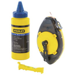 Stanley Kit Tiralíneas Powerwinder 0-47-465 con Nivel de Cordel 30m, ABS, Multicolor