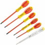 Stanley Juego de 6 destornilladores aislados 1000V Fatmax con probador