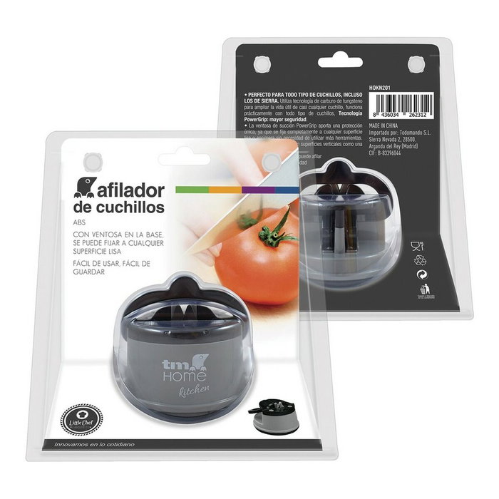 Afilador de Cuchillos TM Home Negro Con Ventosas Afilador de Cuchillos TM Home Negro Con Ventosas