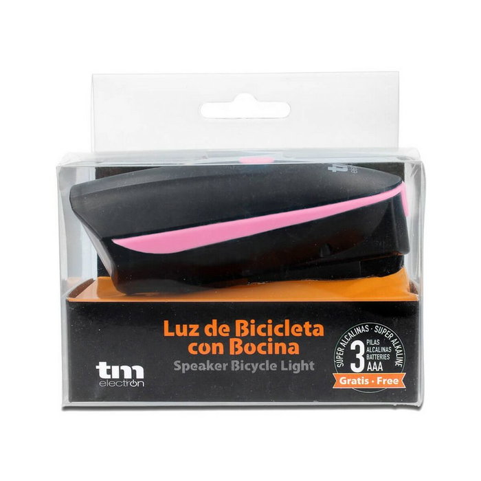 Linterna LED para Bicicleta TM Electron Rosa Linterna LED para Bicicleta TM Electron Rosa