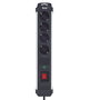 Regleta Enchufes 4 Tomas con interruptor TM Electron TMUAD404