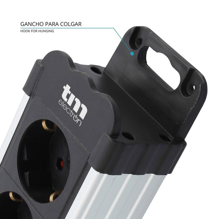 Regleta Enchufes 4 Tomas con interruptor TM Electron TMUAD404