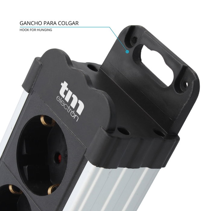 Regleta Enchufes 4 Tomas con interruptor TM Electron TMUAD404