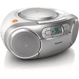 Philips Radio CD AZ127/12 2W con Cable y a Pilas Gris