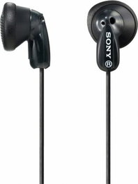 SONY Auricular MDR-E9 LPB Mini Negro - Auriculares Intrauditivos con Cable para Música y Llamadas