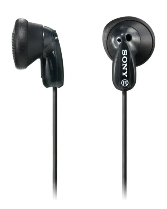 Sony Auriculares Intrauditivos MDR-E9LP con Conector Jack 3.5mm, Color Negro, Sonido con Graves Potentes, Imán de Neodimio, Diámetro 13.5mm, Frecuencia 18-22000Hz