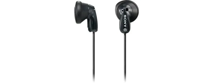 Sony Auriculares Intrauditivos MDR-E9LP con Conector Jack 3.5mm, Color Negro, Sonido con Graves Potentes, Imán de Neodimio, Diámetro 13.5mm, Frecuencia 18-22000Hz