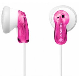 Sony MDR-E9LP Auriculares intrauditivos con conector Jack 3.5 mm, Color Rosa