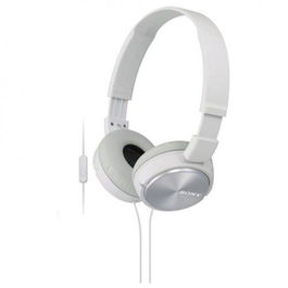 Sony Auriculares Diadema con Micrófono, Blancos - Cómodos para Llamadas y Gaming