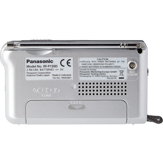 Panasonic RF-P150D Radio Portátil AM/FM Plata Panasonic RF-P150D Radio Portátil AM/FM Plata