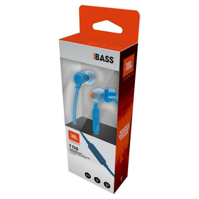 JBL Tune 110 Auriculares Intrauditivos con Micrófono - Azul JBL Tune 110 Auriculares Intrauditivos con Micrófono - Azul