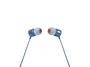 JBL Tune 110 Auriculares Intrauditivos Alámbricos con Micrófono, Conector Jack 3.5 mm, Azul
