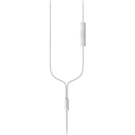 Philips TAA1105WT/00 Auriculares Deportivos Intrauditivos con Micrófono, Gancho para la Oreja, Cable 1.2m, Resistencia al Sudor IPX2, Color Blanco