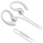 Philips TAA1105WT/00 Auriculares Deportivos Intrauditivos con Micrófono, Gancho para la Oreja, Cable 1.2m, Resistencia al Sudor IPX2, Color Blanco