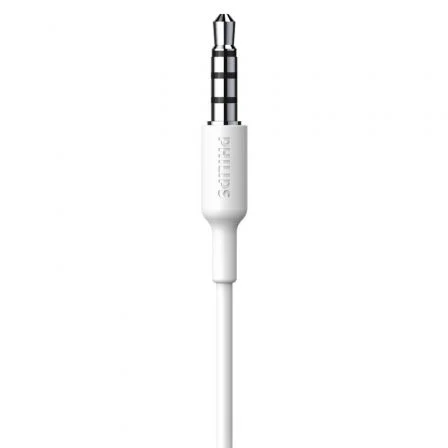 Philips TAA1105WT/00 Auriculares Deportivos Intrauditivos con Micrófono, Gancho para la Oreja, Cable 1.2m, Resistencia al Sudor IPX2, Color Blanco