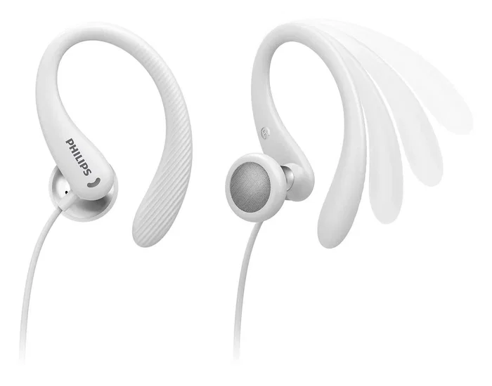PHILIPS Auriculares Deportivos con Micrófono - Auricular Philips Sport - Blanco PHILIPS Auriculares Deportivos con Micrófono - Auricular Philips Sport - Blanco