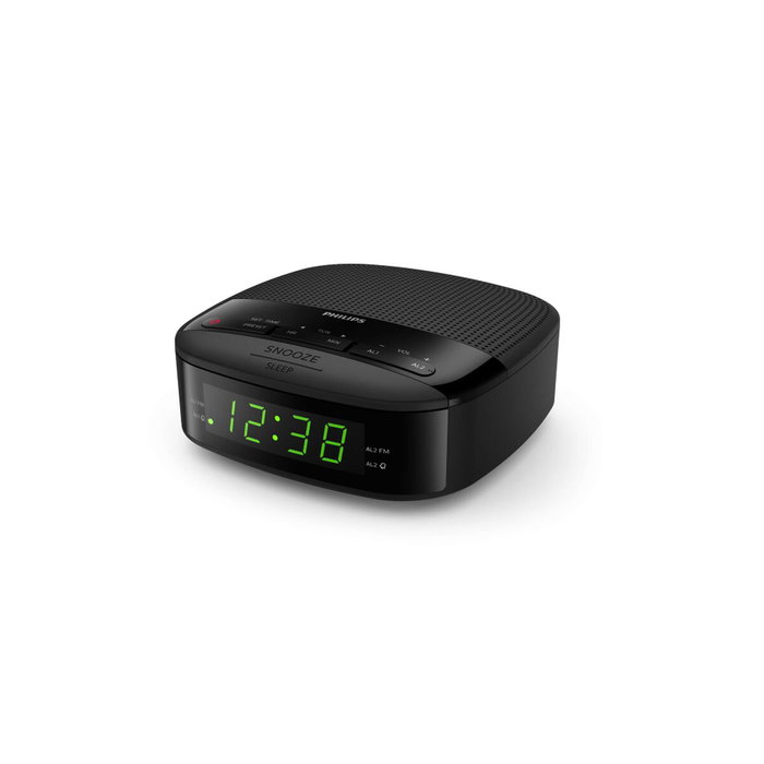 Philips TAR3205/12 Despertador Digital con Radio FM y Alarma Dual Negro Philips TAR3205/12 Despertador Digital con Radio FM y Alarma Dual Negro
