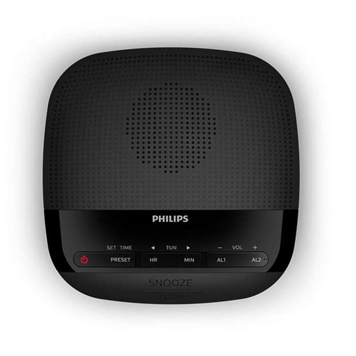 Philips TAR3205/12 Despertador Digital con Radio FM y Alarma Dual Negro Philips TAR3205/12 Despertador Digital con Radio FM y Alarma Dual Negro