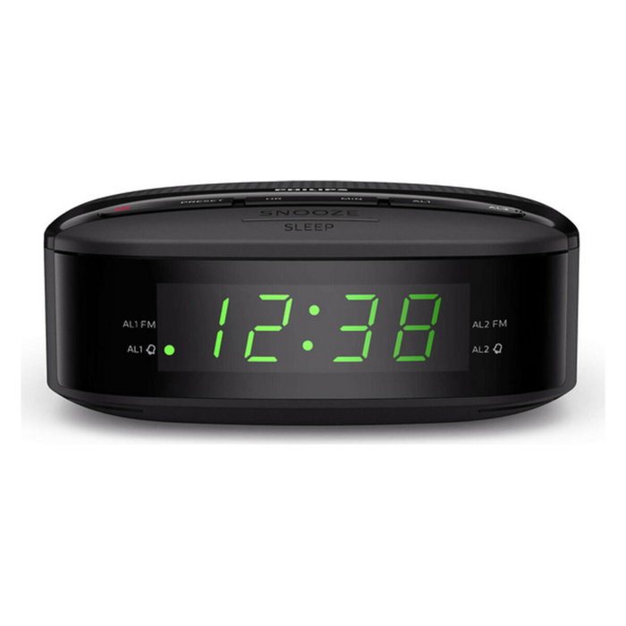 Philips TAR3205/12 Despertador Digital con Radio FM y Alarma Dual Negro Philips TAR3205/12 Despertador Digital con Radio FM y Alarma Dual Negro