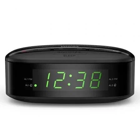 Philips Tar3205 - Despertador Digital con Radio FM, 12 Alarmas