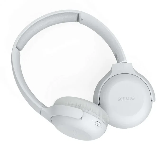 Philips TAUH202WT/00 Auriculares Inalámbricos Bluetooth Diadema Supraaural con Micrófono, Blancos, 15h Batería, Plegable
