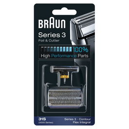 Braun Accesorio Cabezal de Afeitado 31S para Afeitadoras Series 3 (1 cabezal) Negro Plástico Metal Compatible con 390cc, 370, 5895, 5875