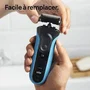 Braun 32B Black Recambio Cabezal Compatible para Maquinillas de Afeitar Series 3 y cruZer