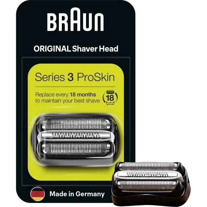 Braun 32B Black Recambio Cabezal Compatible para Maquinillas de Afeitar Series 3 y cruZer Braun 32B Black Recambio Cabezal Compatible para Maquinillas de Afeitar Series 3 y cruZer