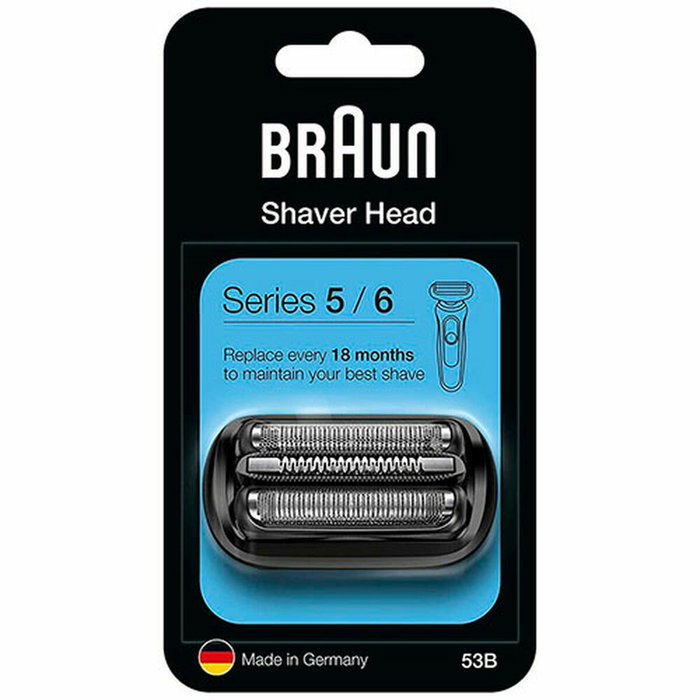 Braun Cabezal de afeitado 53B para Series 5 y 6, Kombipack Negro