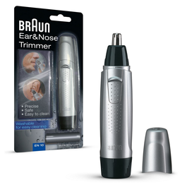 Braun Cortadora de césped para orejas y nariz EN10 - Afeitado efectivo y seguro del cabello de las orejas y la nariz