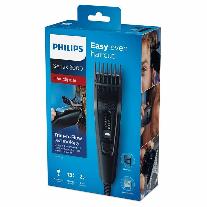 Philips Cortapelos Serie 3000 HC3510/15 con Cuchillas de Acero Inoxidable Philips Cortapelos Serie 3000 HC3510/15 con Cuchillas de Acero Inoxidable
