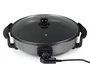 Tristar PZ-2964 Sartén Eléctrica de 1500W, 40cm, 280°C Máx., Acero Inoxidable Antiadherente con Tapa Transparente y Cable Extraíble - Ideal para Cocinar y Acamadas