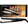 Remington Plancha de pelo Sleek & Curl S6500 Negro/dorado