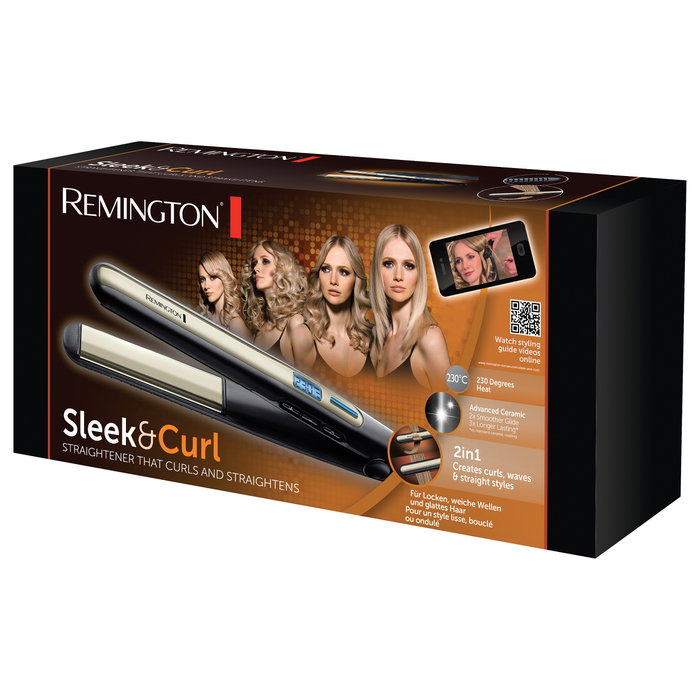 Remington Sleek & Curl S6500 Negro/Dorado