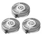 Philips SH50/50 Cabezales de Repuesto Serie 5000 y 6000, Pack de 3, Cromo