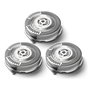 Philips SH50/50 Cabezales de Repuesto Serie 5000 y 6000, Pack de 3, Cromo